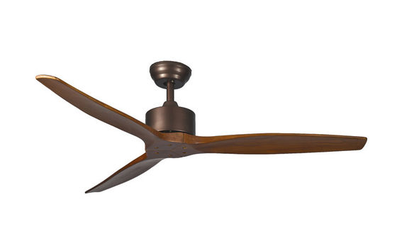 Indoor Modern Dimmable Remote Control Ceiling Fan Light DC Motor 3 Ploywood Blades