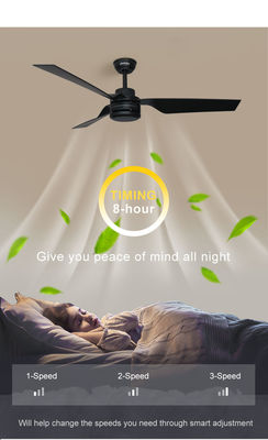 Zhongpai simple design hot selling abs blade ac motor ceiling fan without light