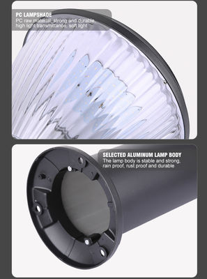 35/65/85CM Stainless Steel LED Solar Garden Light 6500LM Support Dimmer
