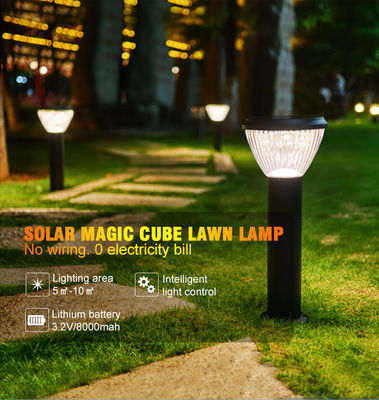 35/65/85CM Stainless Steel LED Solar Garden Light 6500LM Support Dimmer