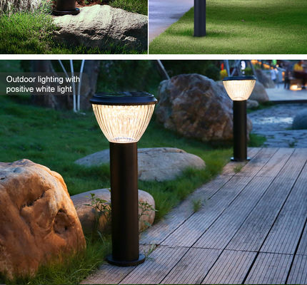 35/65/85CM Stainless Steel LED Solar Garden Light 6500LM Support Dimmer