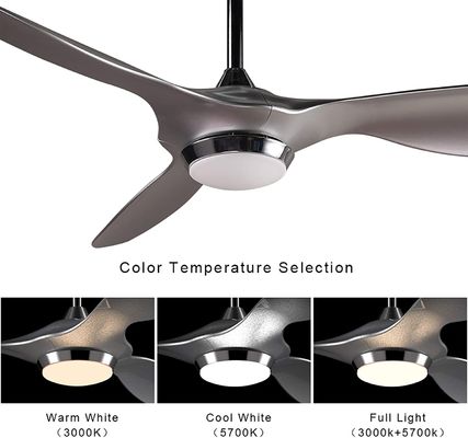Luxury Modern Luminous 72w Ceiling Fan Led Light Body Lamp Metal Motor Switch