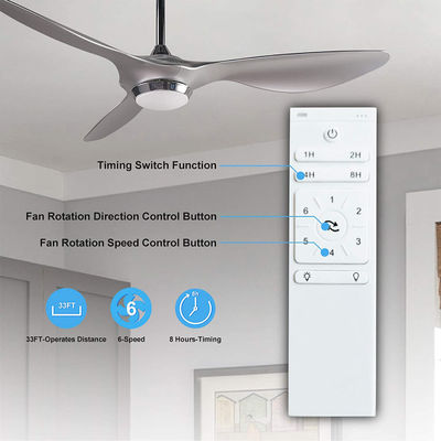 Luxury Modern Luminous 72w Ceiling Fan Led Light Body Lamp Metal Motor Switch