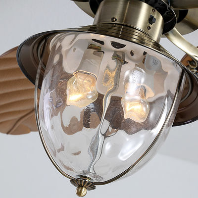 Modern Decorative 4100k Crystal Ceiling Fan With Light Remote Control Invisible Retractable Blade
