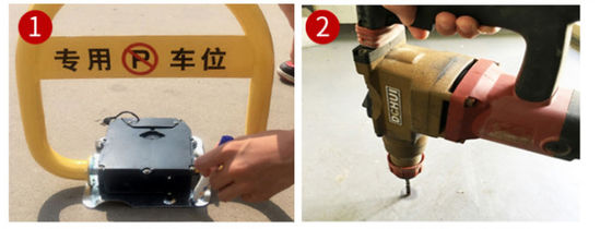 Hot sell O shape 180 degree anti-collision thicken Remote Control parking lock automatic parking lock