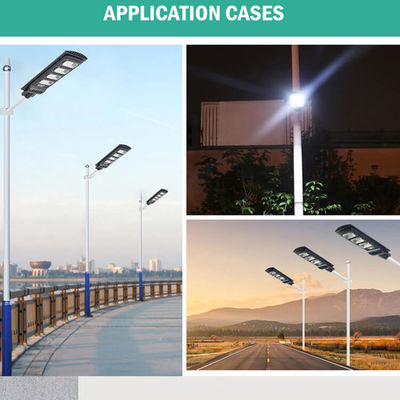 6000K 100W 200W 300W Solar Street Lights Outdoor Lamp Ip65 Remote Control