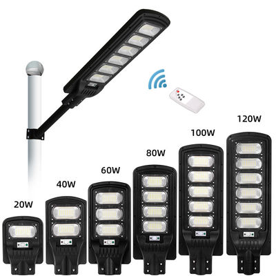 6000K 100W 200W 300W Solar Street Lights Outdoor Lamp Ip65 Remote Control