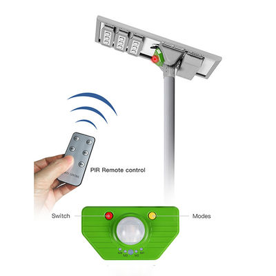 Outdoor 3000 Lumen 18pcs LED Solar Powered Street Light IP65 Wateproof