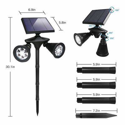 150LM Solar Panel Outdoor Spotlights