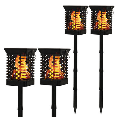 Warm White IP65 75 LED Solar Garden Light 100lm/w Solar Flame Flickering Lamp Torch
