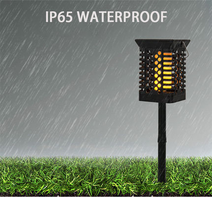 Warm White IP65 75 LED Solar Garden Light 100lm/w Solar Flame Flickering Lamp Torch