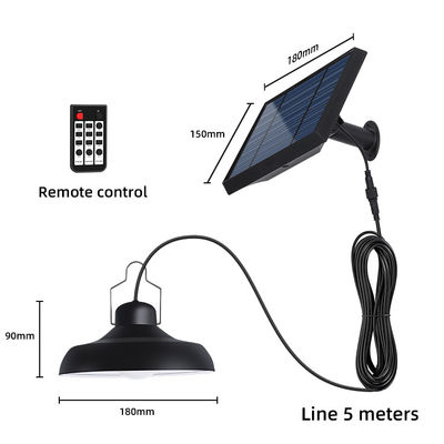 90lm/W 2800-3200K Led Solar Shed Lights Solar Yard Lamp Pendants For Camping