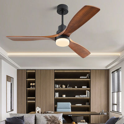 Dimmable AC/DC120V 65W Smart Ceiling Fan With Light And Remote 3 Speed