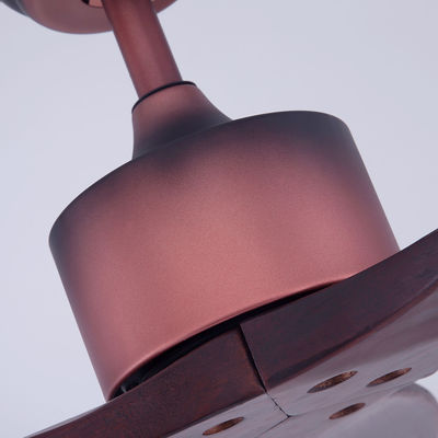 Decorative 110v 75w 52 Inch Flush Mount Ceiling Fan With Light And Remote
