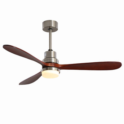 EMC Home Hotel 220v 1320MM Wood Ceiling Fan Light Three speed Customized