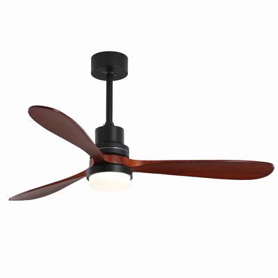 EMC Home Hotel 220v 1320MM Wood Ceiling Fan Light Three speed Customized