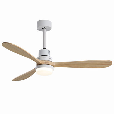 EMC Home Hotel 220v 1320MM Wood Ceiling Fan Light Three speed Customized