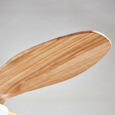 Plywood Blade Vintage Electric 20w Ceiling Fan 52 Inch With Light Decoration For Home