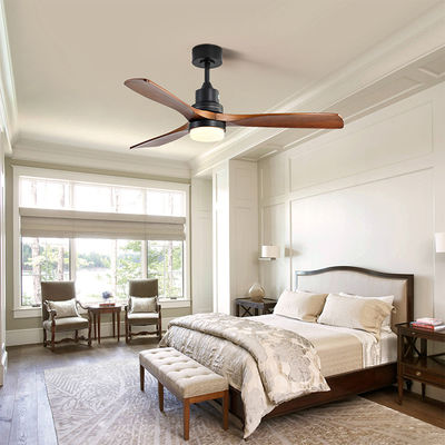 220VDC 65W 3 Wooden Blades Modern Living Room Air Cooling Fan With Light Feel Free To Contact