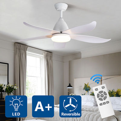 Fancy Iron 3000K 35W 5 ABS Blade Ceiling Fan Lamp Big Natural Style