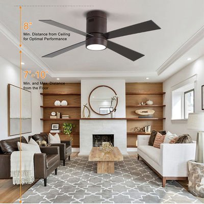 65W 48Inch 4  Metal Blade Modern Style Ceiling Fan