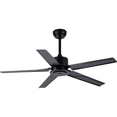 Loft Style 52 Inch 110VAC Metal Blade Pedestal Ceiling Fan Time Setting RF Remote Control