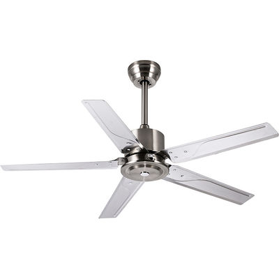 Loft Style 52 Inch 110VAC Metal Blade Pedestal Ceiling Fan Time Setting RF Remote Control