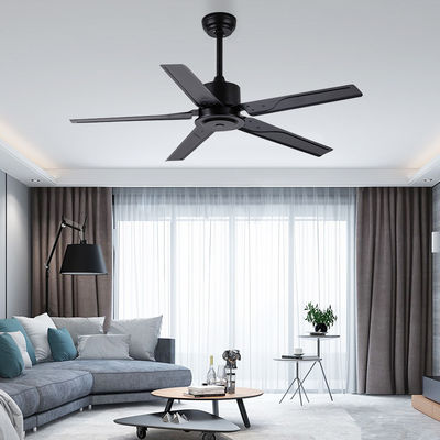 Loft Style 52 Inch 110VAC Metal Blade Pedestal Ceiling Fan Time Setting RF Remote Control