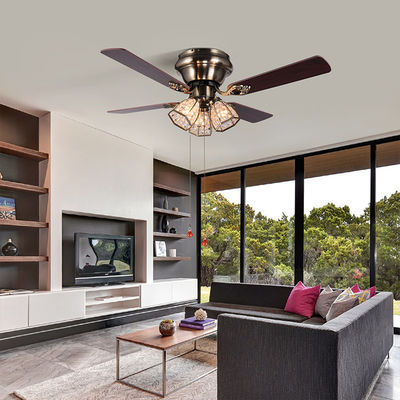 100lm/w 120V 48 Inch Ceiling Fan Light Four Blade Ceiling Fan With Light