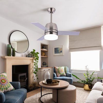 65W 3000K 36 Inch Ceiling Fan Light Iron 3 Blade Metal Ceiling Fan