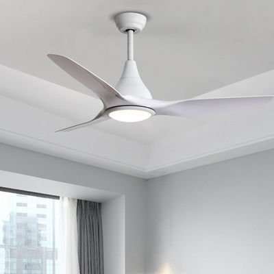 5 Speed 3CCT White ABS Blade Ceiling Fan For Restaurant 1500LM