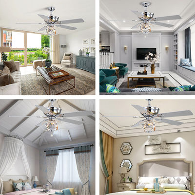 80Ra 65W 52 Inch Remote Control Ceiling Fan Commercial Ceiling Fans For Restaurants