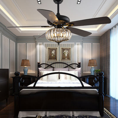 Surface Mounting 120V 65W Industrial Ceiling Fan Light / 52 Inch 5 Blade Ceiling Fan