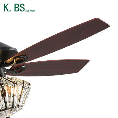 65W 120V Living Room Decorative Ceiling Fans / Sparkly Ceiling Fan Super Brightness