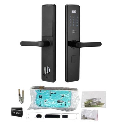 Ce Hidden Key Hole 508dpi Biometric Fingerprint Door Lock Smart Door Handle Lock