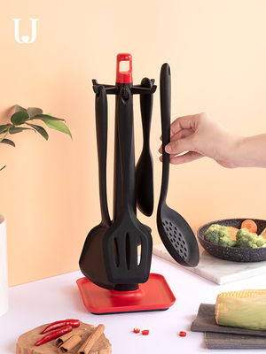 LFGB Eec 7 Piece Silicone Cooking Set / Silicone Kitchen Utensils Set