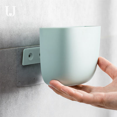 0-1L PP Wall Mounted Storage Box With Divides Kitchen Bathroom