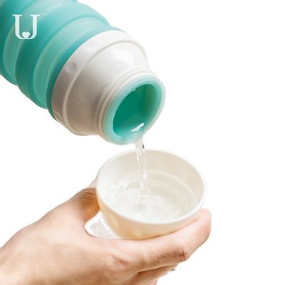 Outdoor Silicone 570ml Pet Products Foldable Dog Drinking Cup