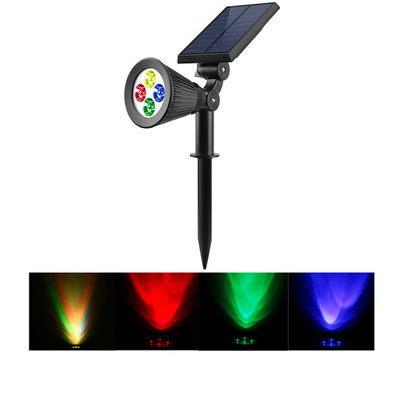 5000K RGB Color Changing Solar Landscape Lights IP44 200 Lumen Solar Path Lights