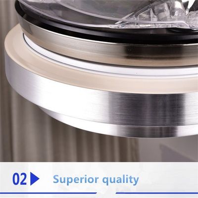 6000k 4000lm Crystal Flush Mount Ceiling Fan Neutral White