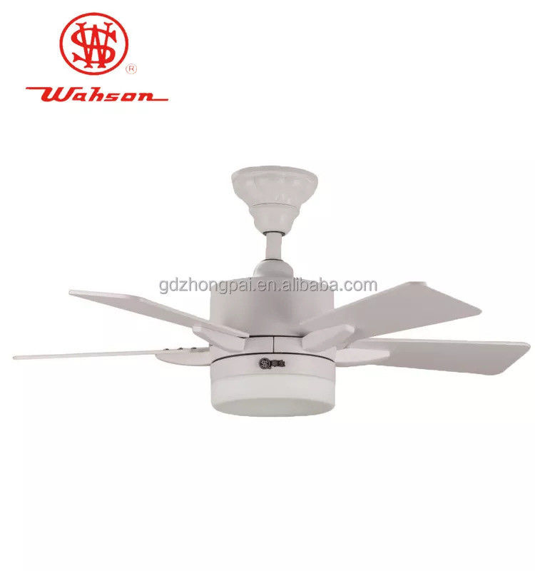 36 Inch Dimmable LED Ceiling Fan 5 Plywood Material White Color