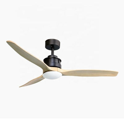 Decor Livingroom 40w 52 Inch Wood Ceiling Fan Light 3 Blades DC Motor